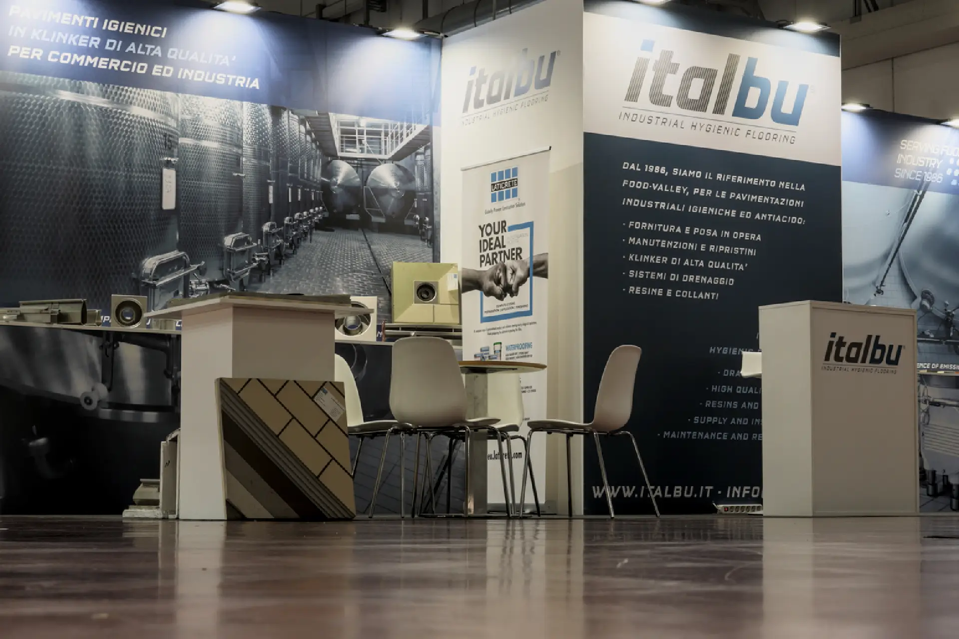 Stand di Italbu in fiera.