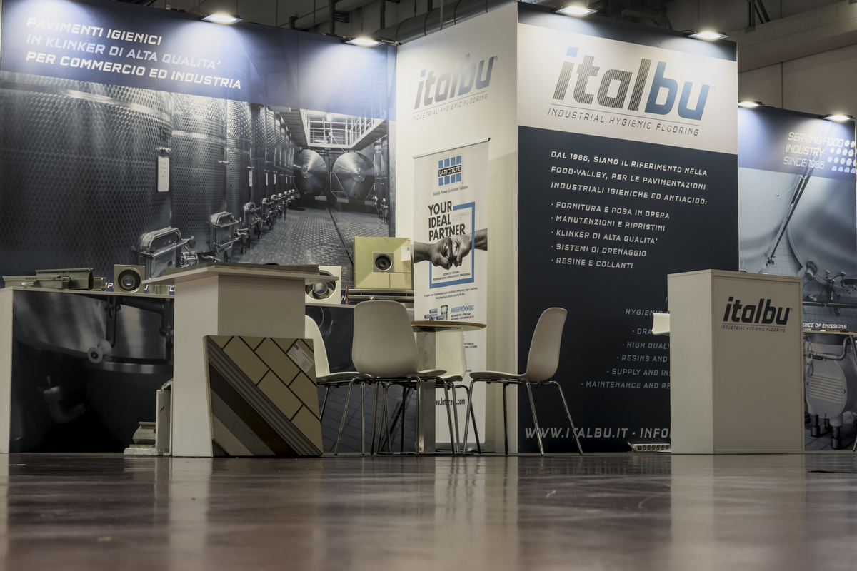 Stand di Italbu in fiera.